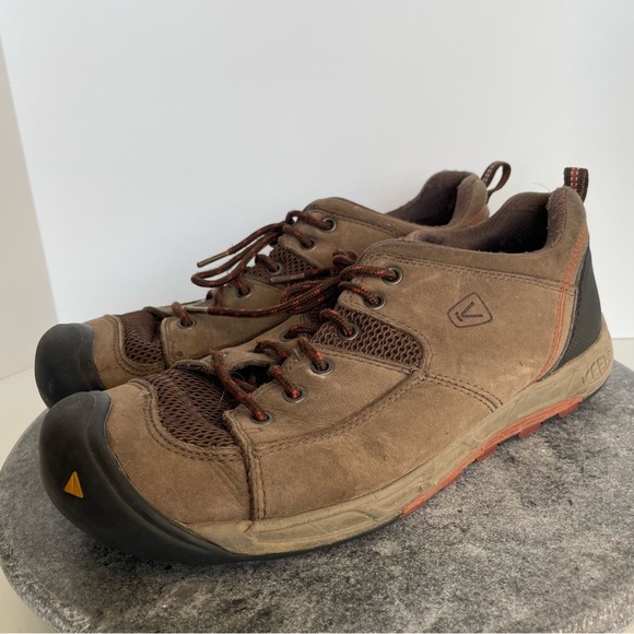 Keen Shoes Keen Wichita Brown Leather Lace Up Hiking Tennis Shoes